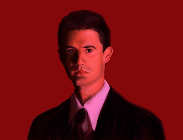 Digital Portrait of Agent Cooper (Twin Peaks), ibisPaint
