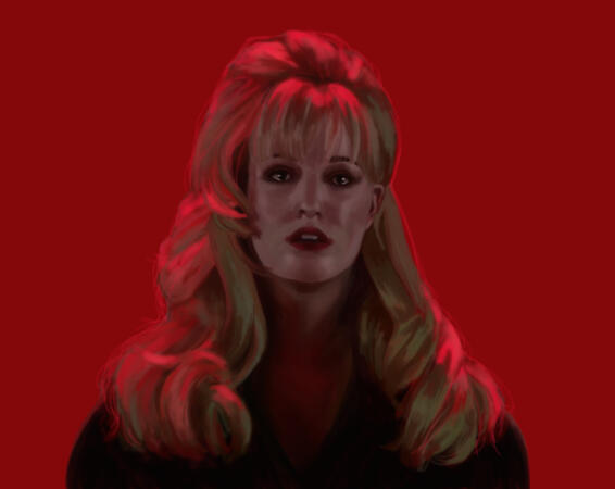 Digital Portrait of Laura Palmer (Twin Peaks), ibispaint